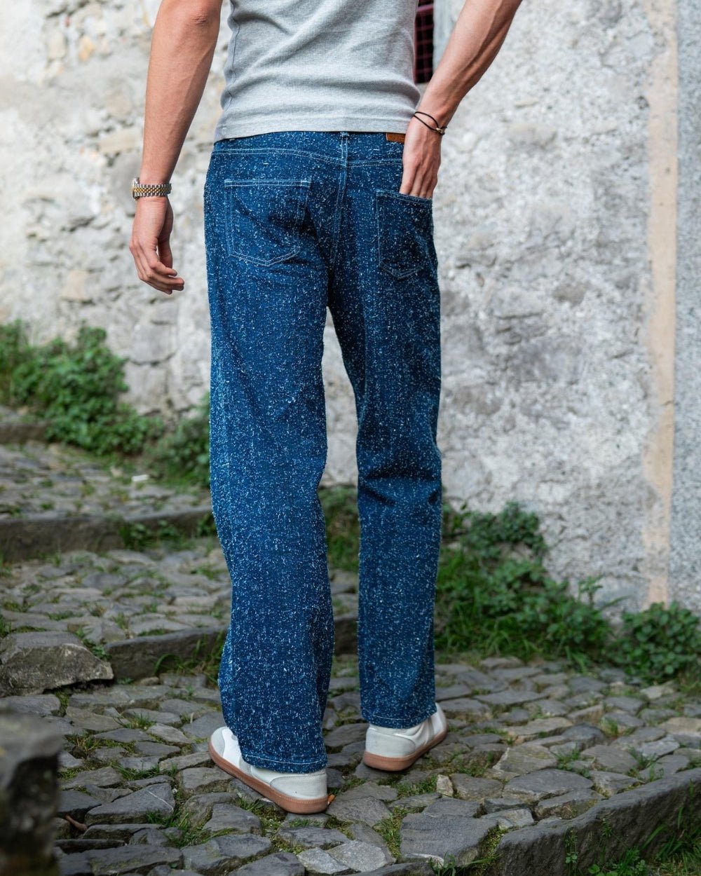 Textured Denim Jeans Mid Blue | Skagen - clothing.dk